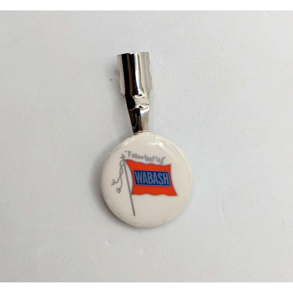 Vintage Wabash Railroad Follow the Flag Pencil / Pen Topper Advertisement